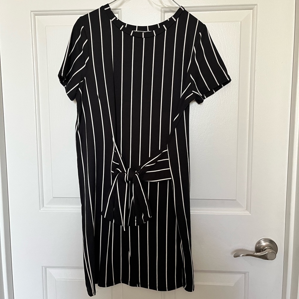 Black and White Striped Dress Size Small